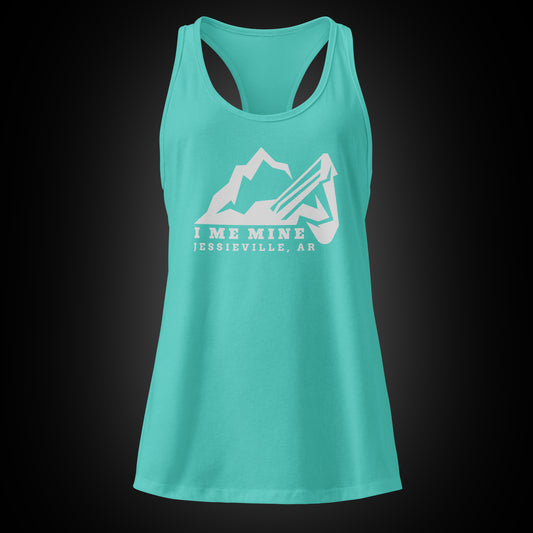 I Me Mountain - Tank Top - Womens (grey logo)