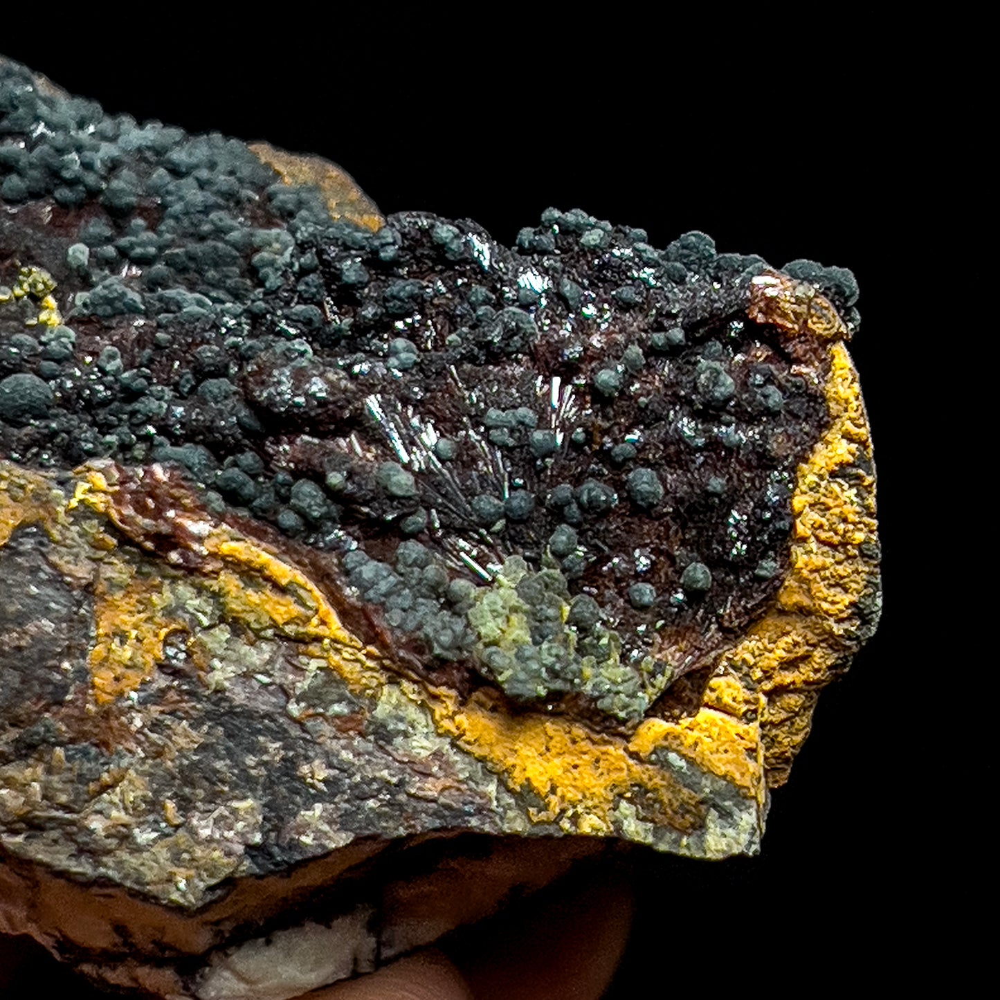 Dufrenite with Beraunite