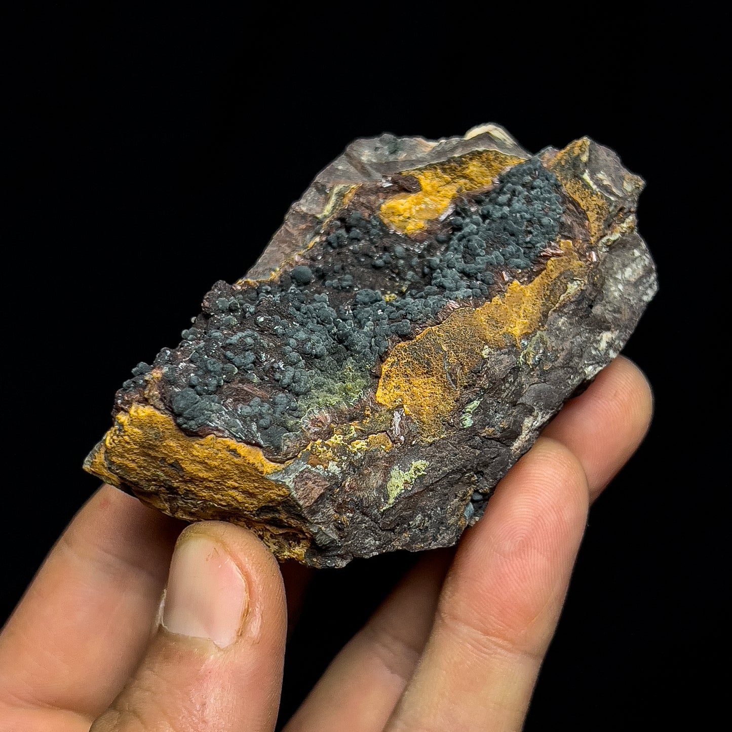Dufrenite with Beraunite