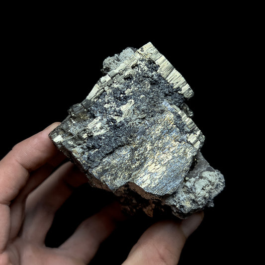 Pyrite with Molybdenite & Magnetite