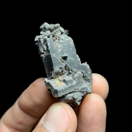 Brookite on Smoky Quartz