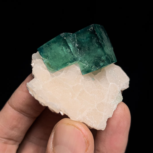 Fluorite on Quartz