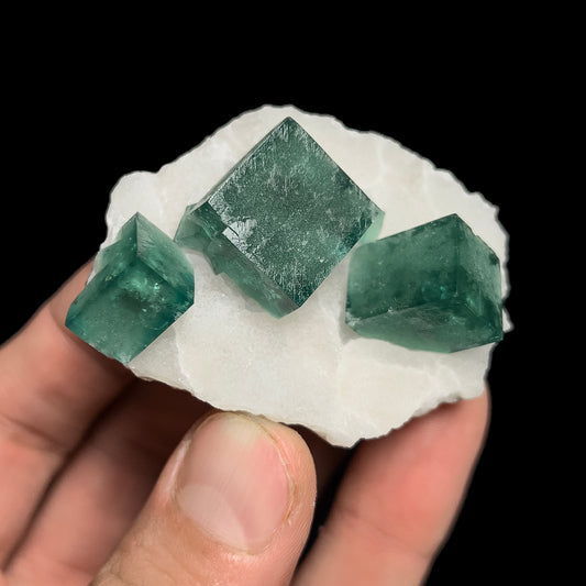 Fluorite on Quartz