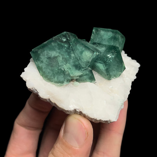 Fluorite on Quartz