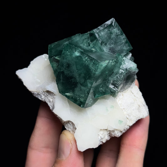 Fluorite on Quartz