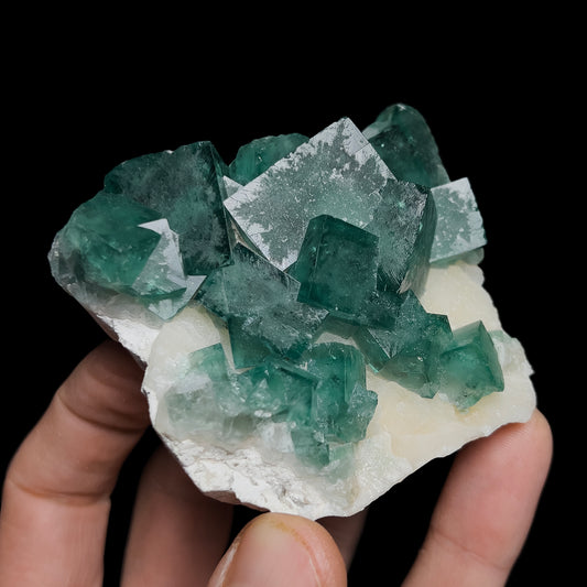 Fluorite on Quartz