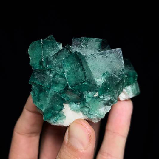 Fluorite on Quartz