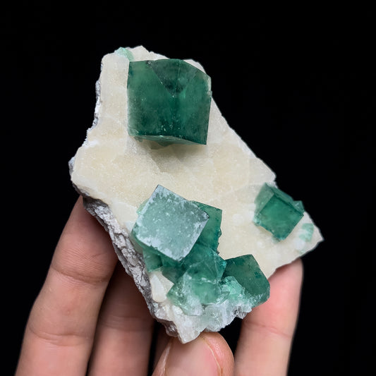 Fluorite on Quartz