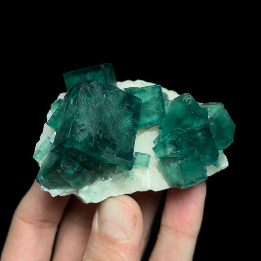 Fluorite on Quartz