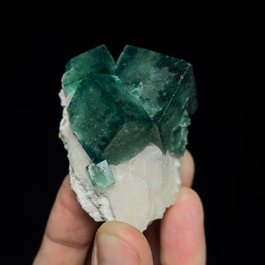 Fluorite on Quartz