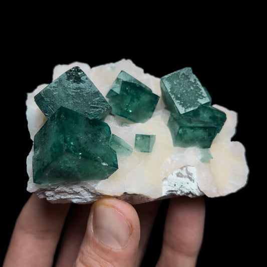 Fluorite on Quartz