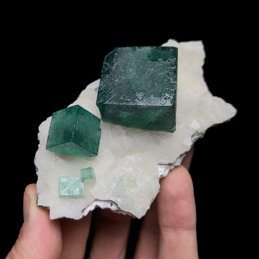 Fluorite on Quartz
