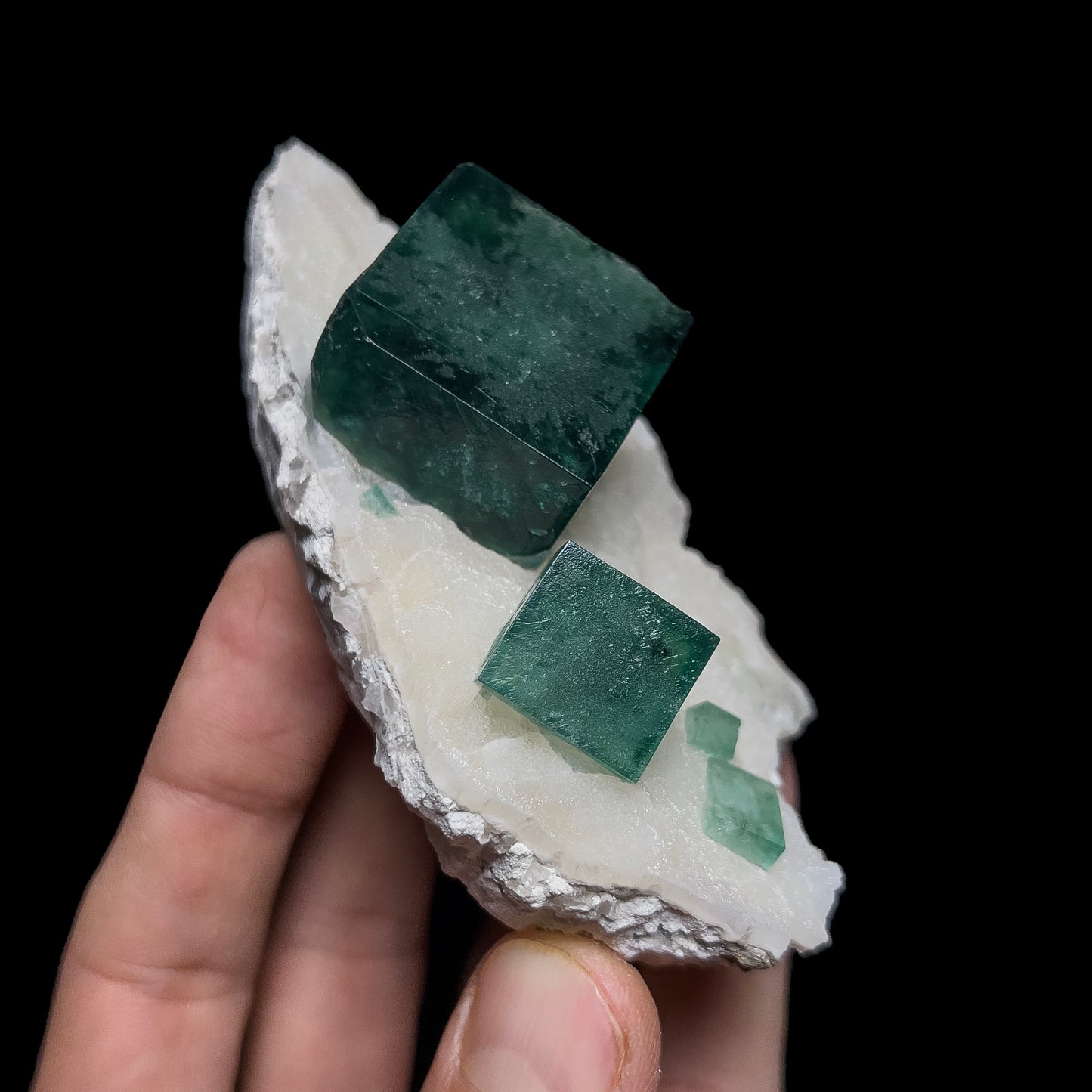 Fluorite on Quartz