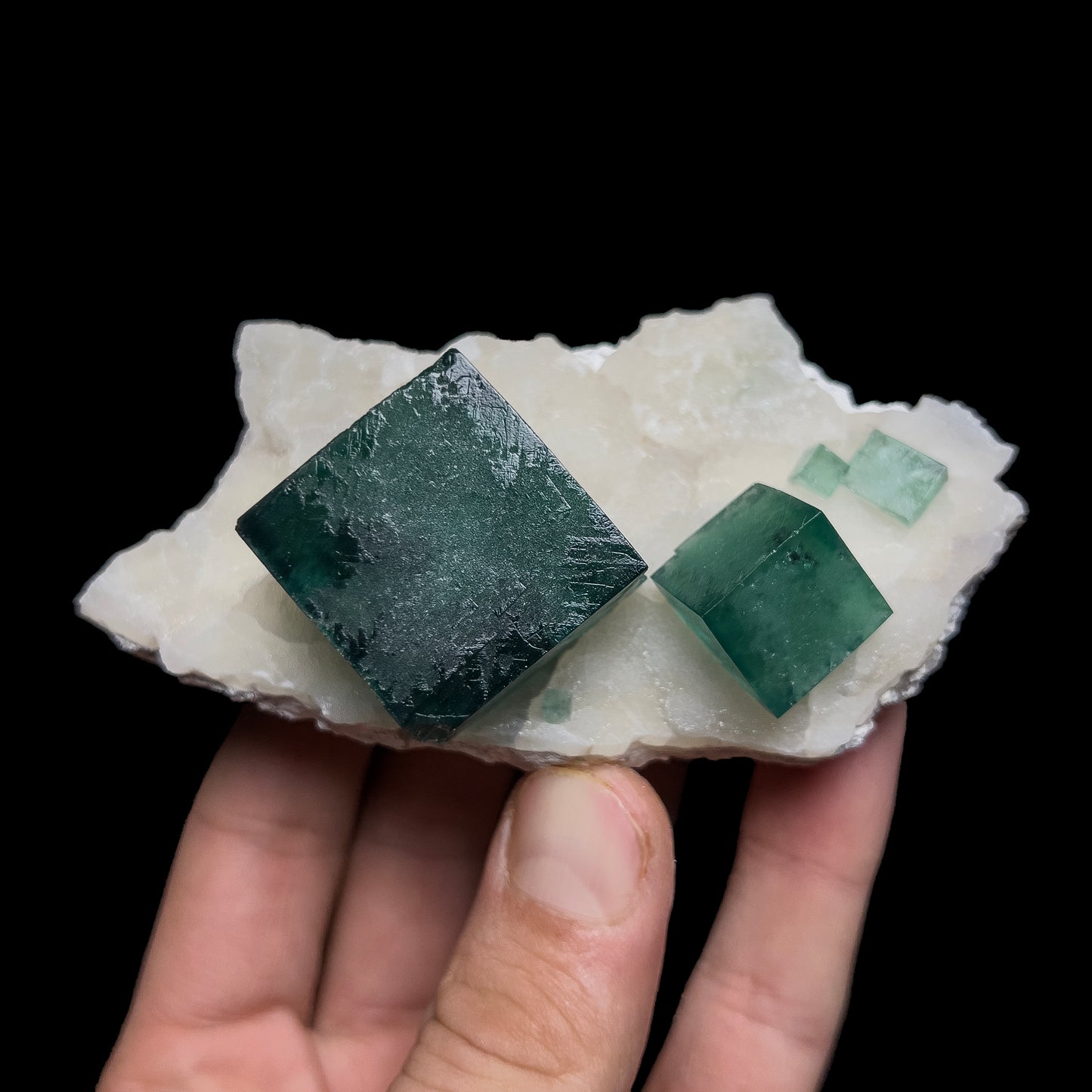 Fluorite on Quartz