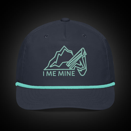 I Me Mountain - Golf Cap - EM Outline - Navy/Teal