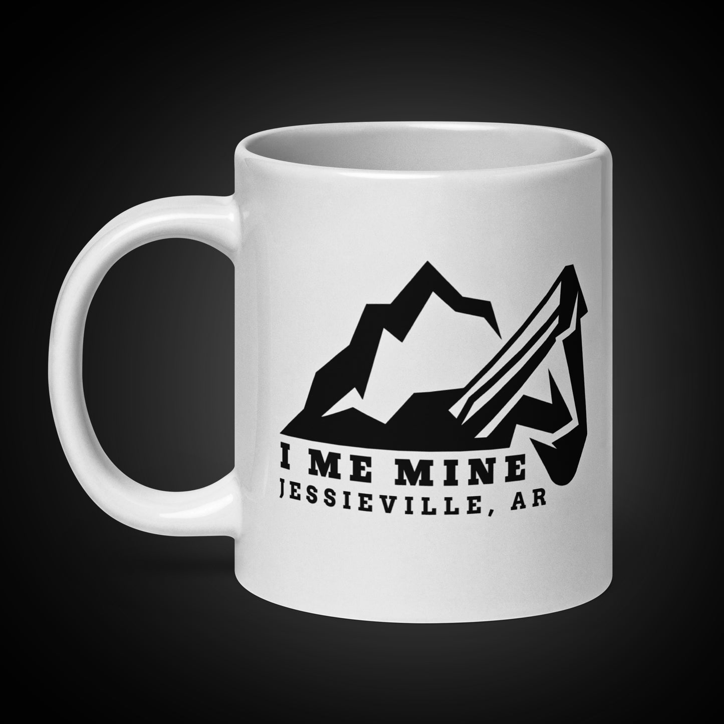 I Me Mountain - Mug - Black Logo - White