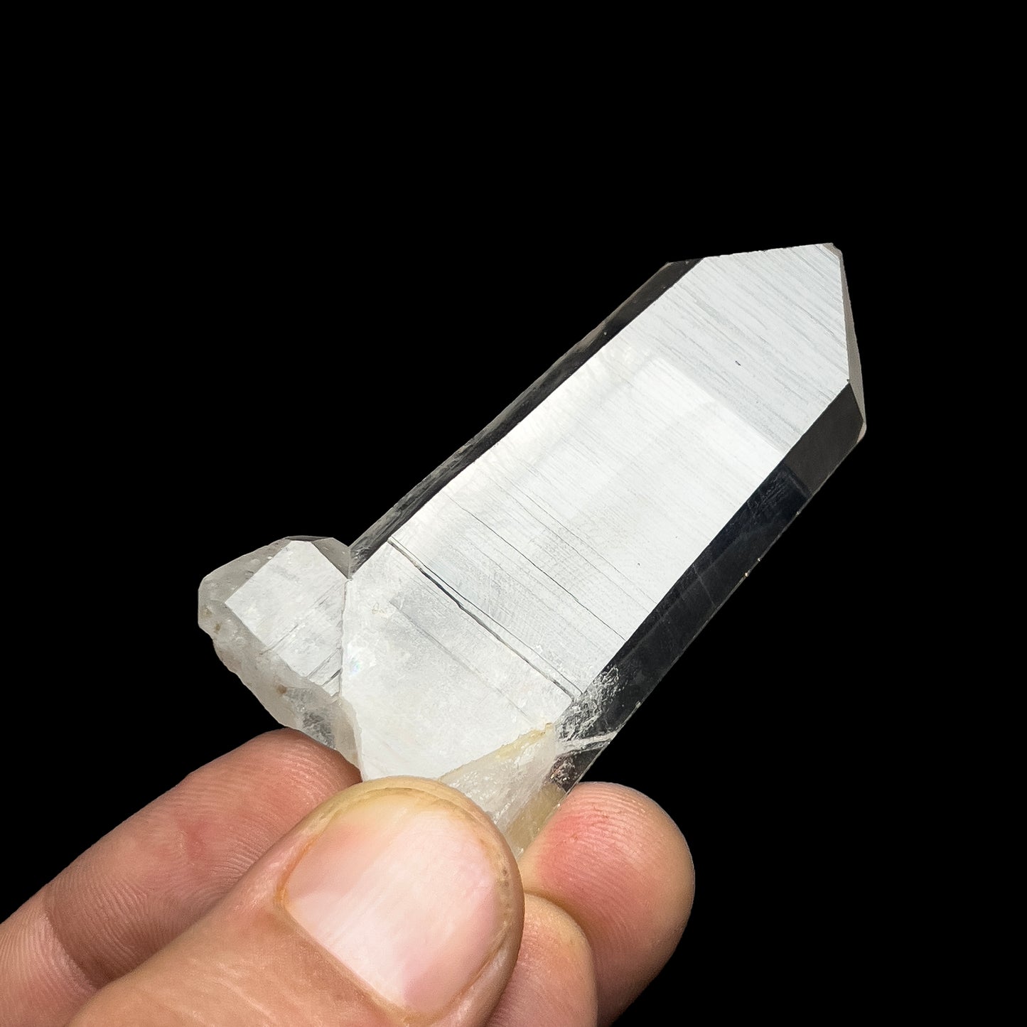 Quartz var. Japan-Law Twin with Inclusions