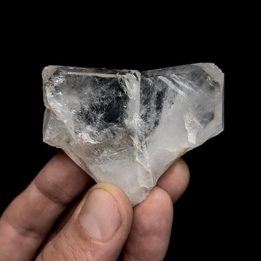 Quartz var. Japan-Law Twin with Inclusions
