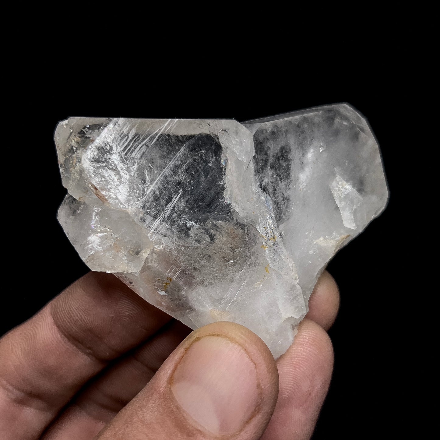 Quartz var. Japan-Law Twin with Inclusions