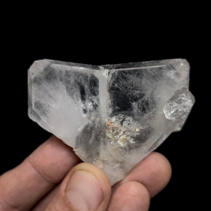Quartz var. Japan-Law Twin with Inclusions