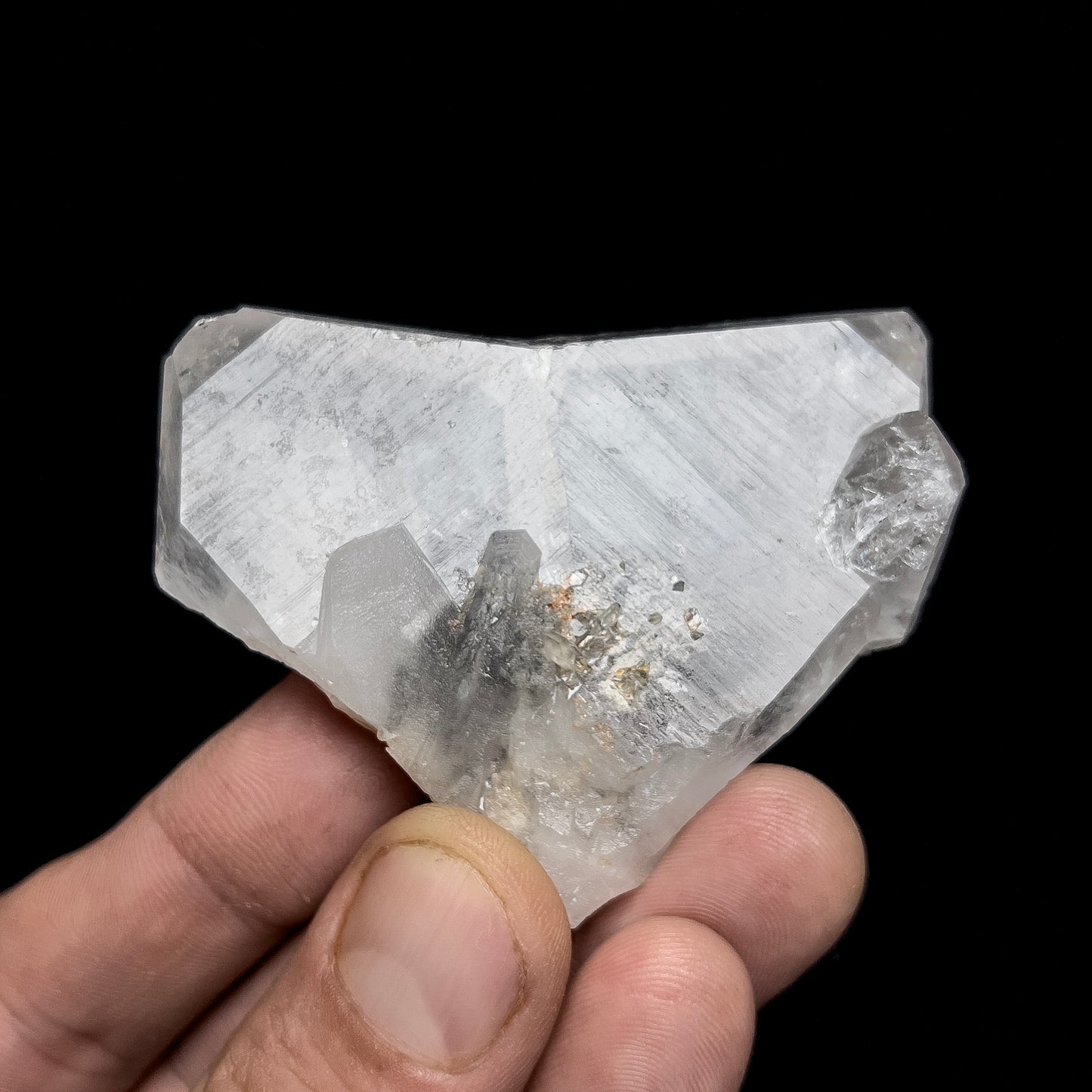 Quartz var. Japan-Law Twin with Inclusions