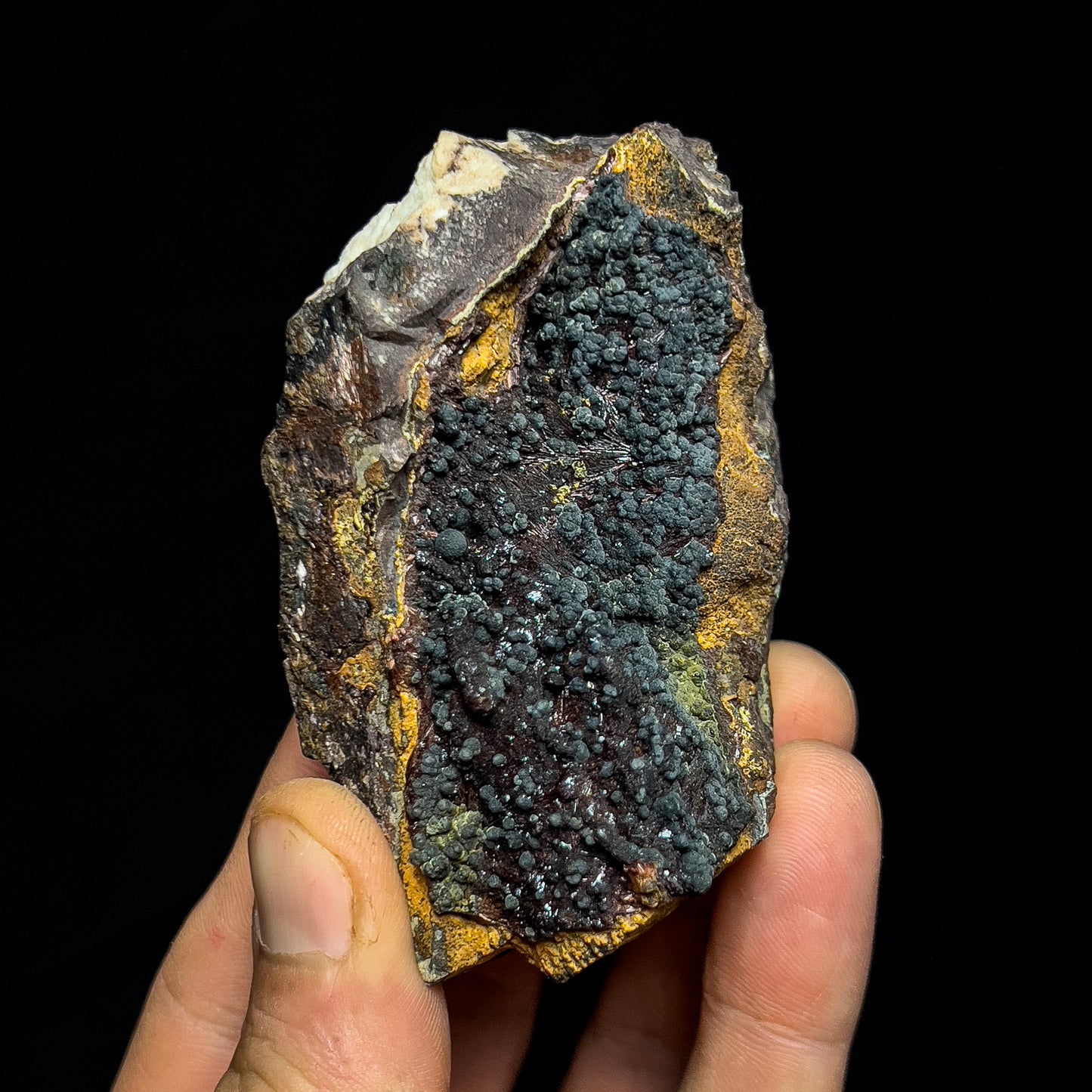 Dufrenite with Beraunite