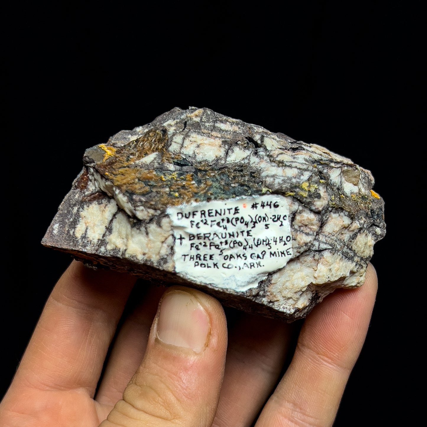 Dufrenite with Beraunite