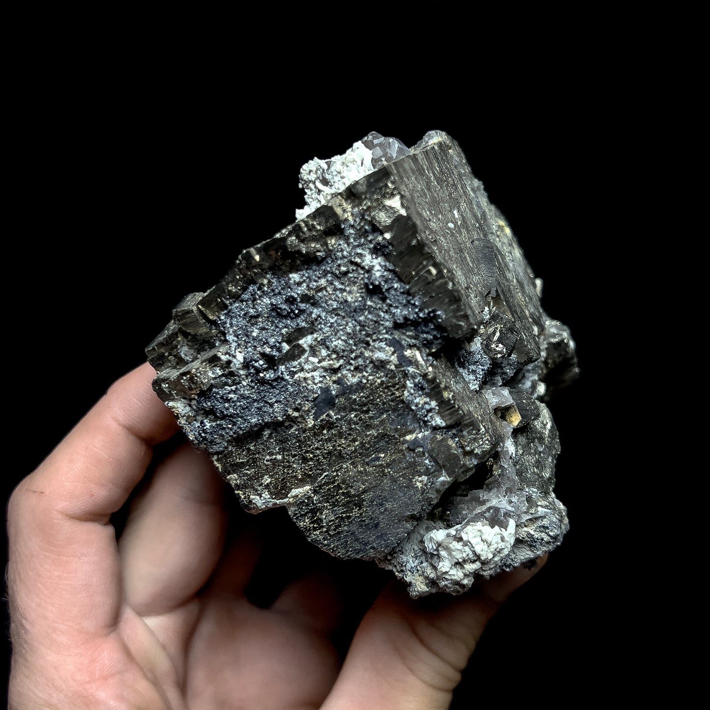 Pyrite with Molybdenite & Magnetite