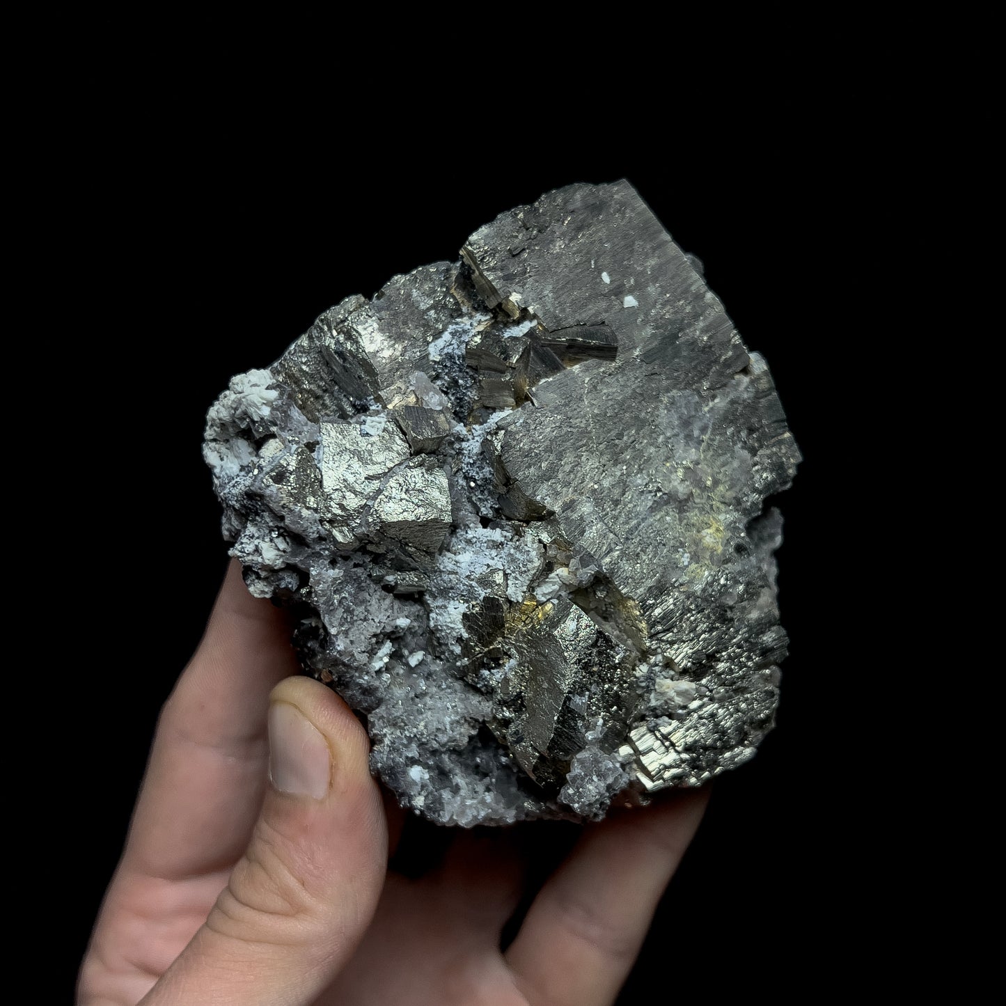 Pyrite with Molybdenite & Magnetite