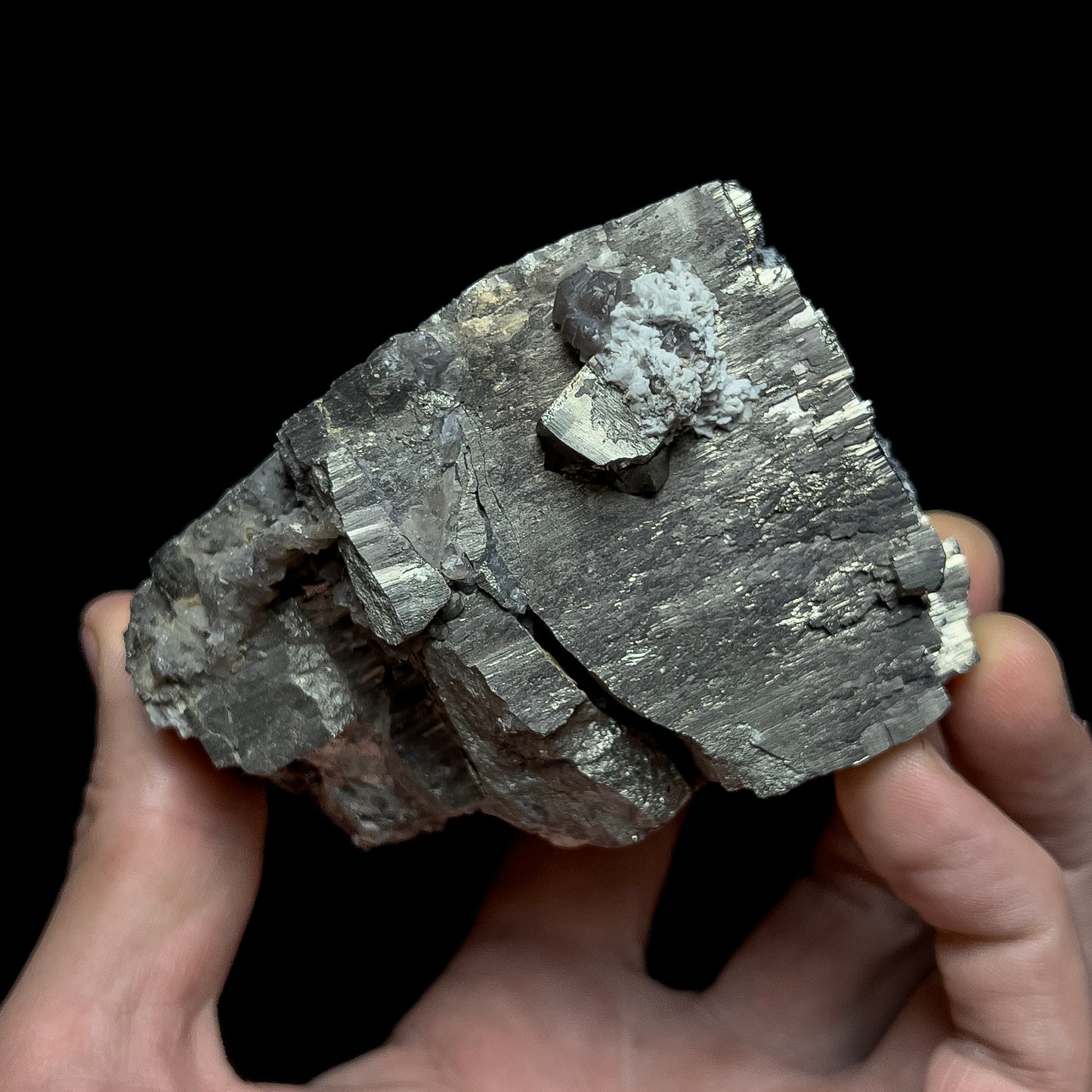Pyrite with Molybdenite & Magnetite