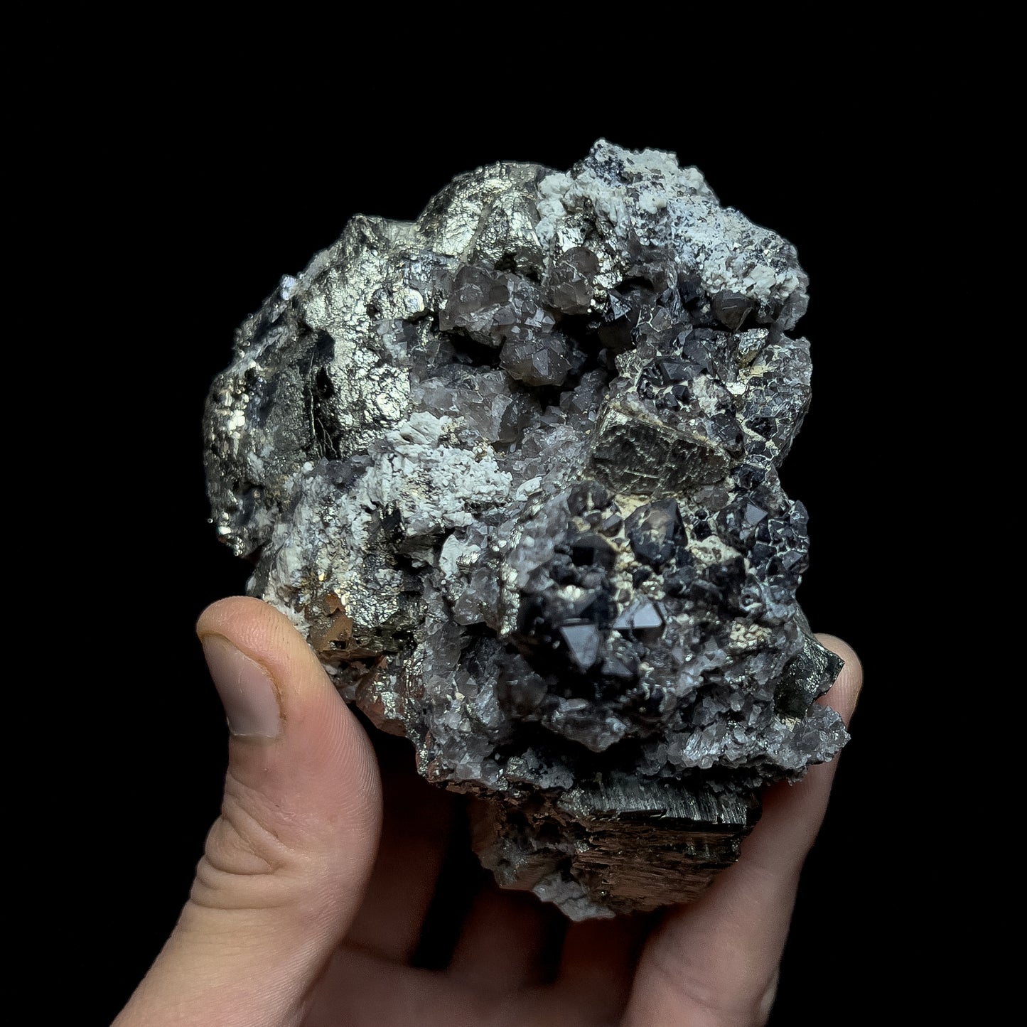 Pyrite with Molybdenite & Magnetite