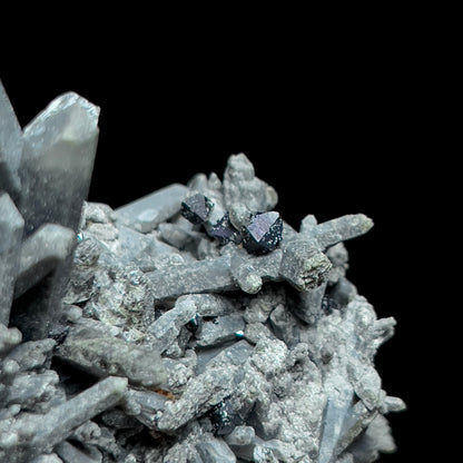 Brookite on Smoky Quartz