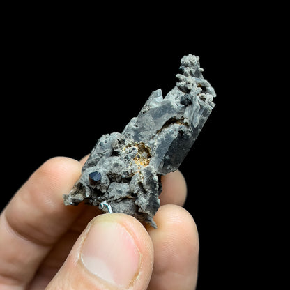 Brookite on Smoky Quartz