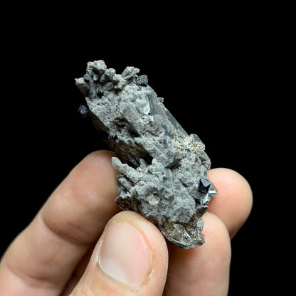 Brookite on Smoky Quartz