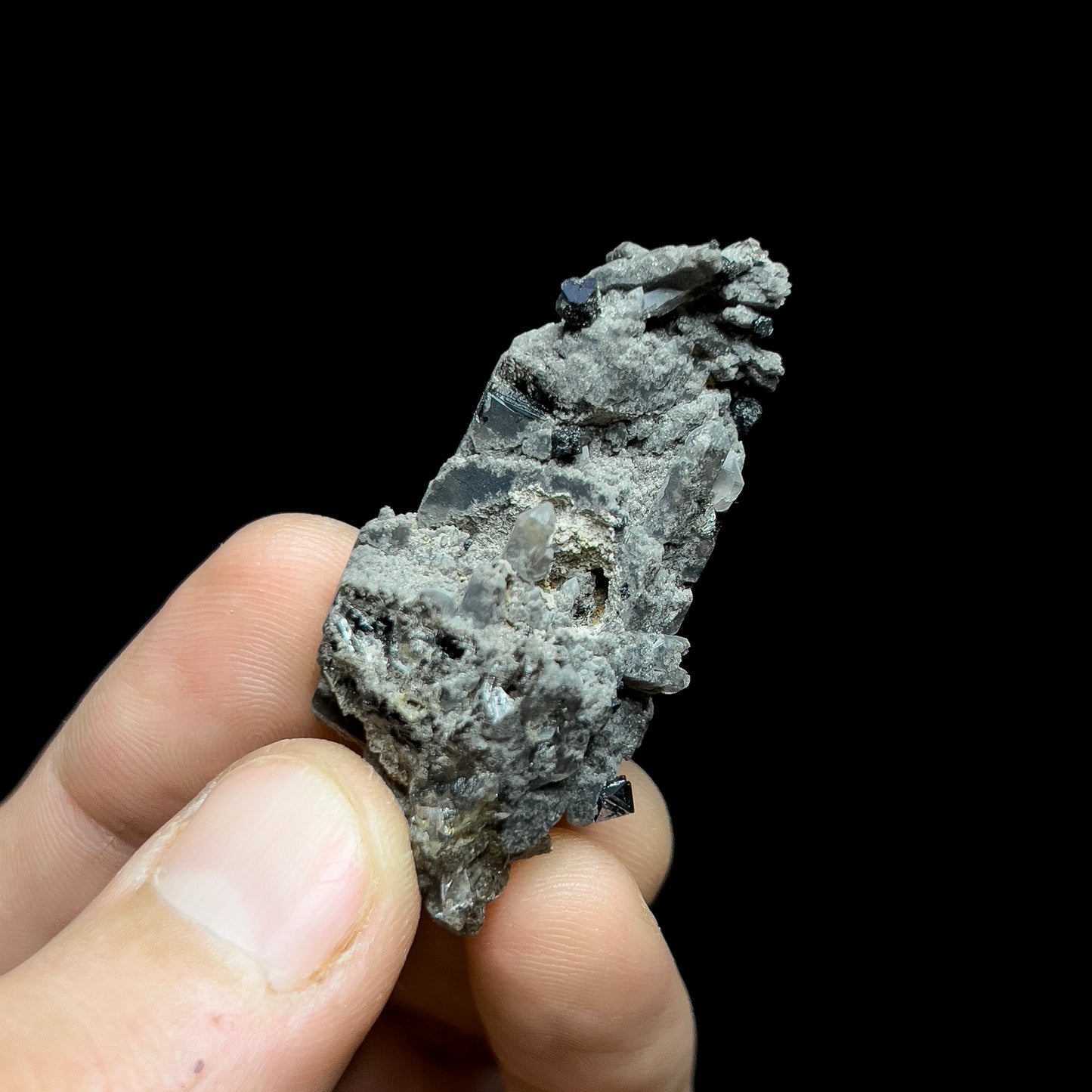 Brookite on Smoky Quartz