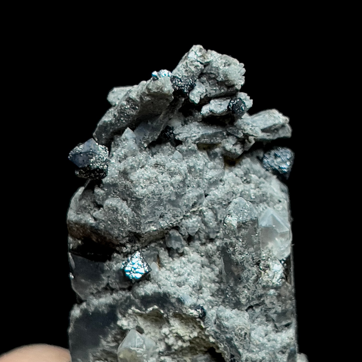 Brookite on Smoky Quartz