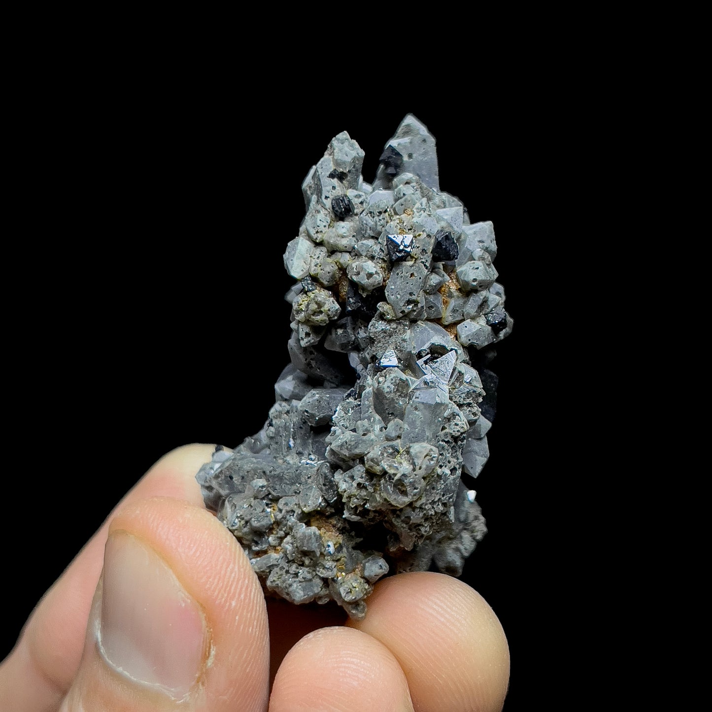 Brookite on Smoky Quartz