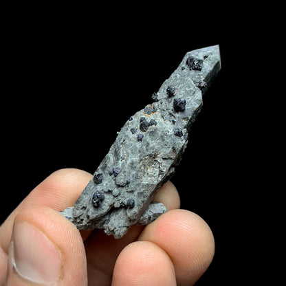 Brookite on Smoky Quartz