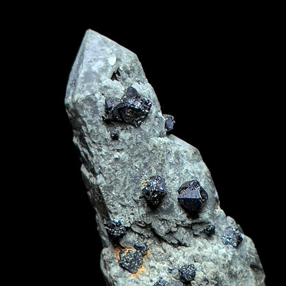 Brookite on Smoky Quartz