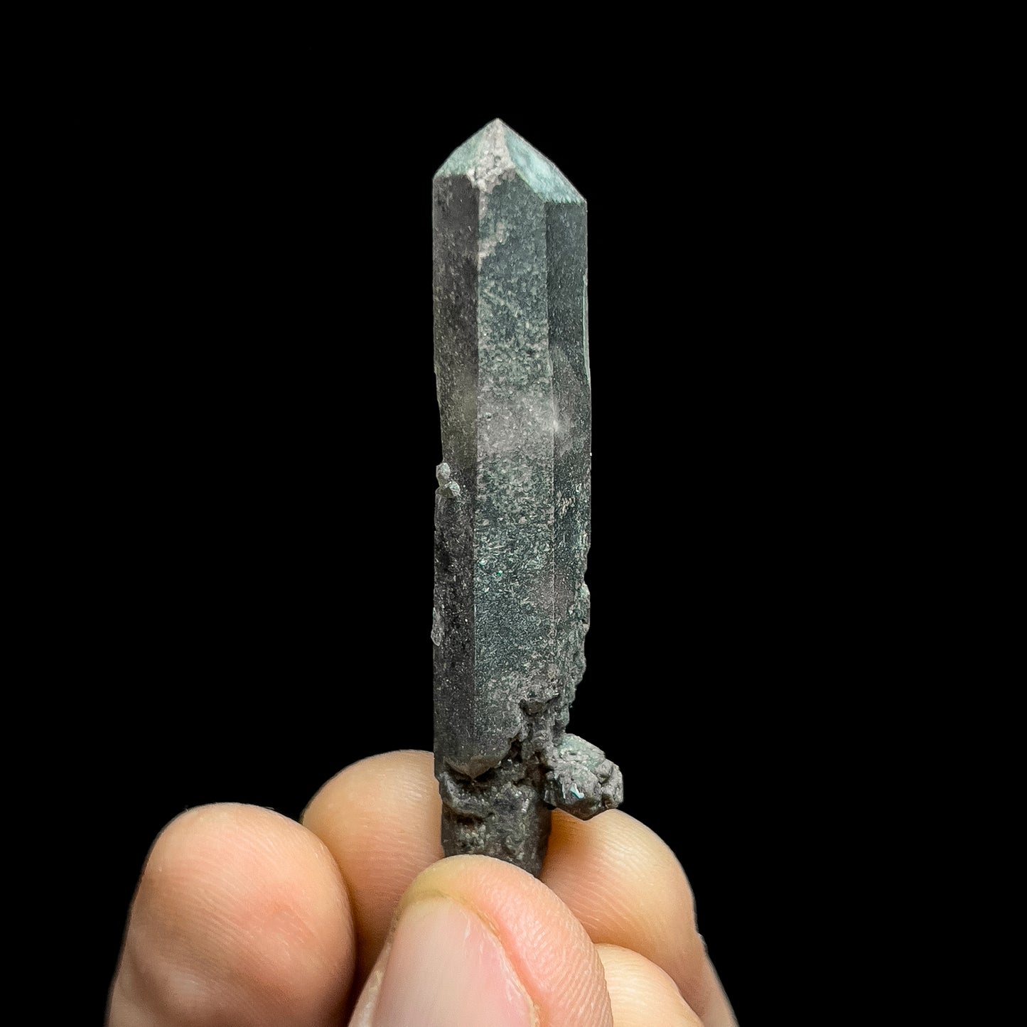Brookite on Smoky Quartz