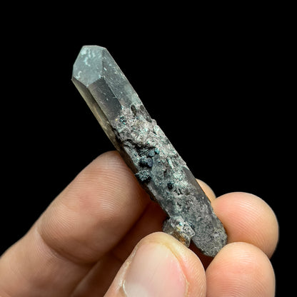 Brookite on Smoky Quartz