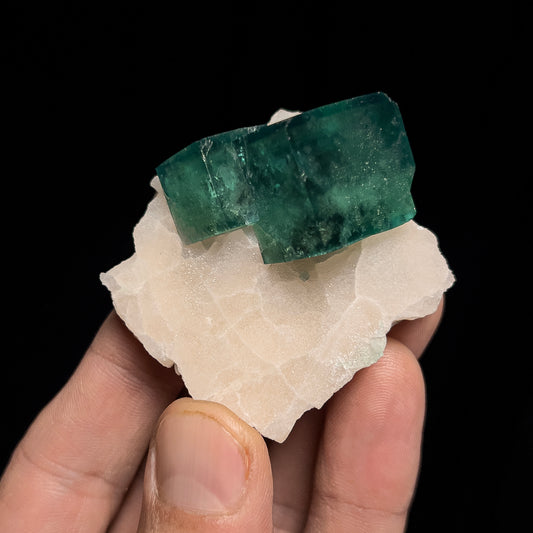Fluorite on Quartz