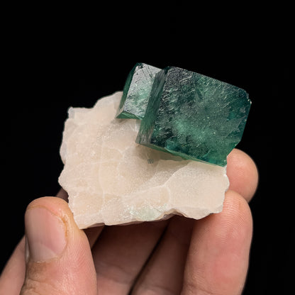 Fluorite on Quartz