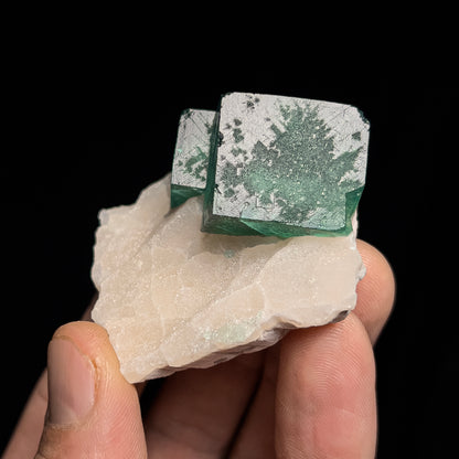 Fluorite on Quartz