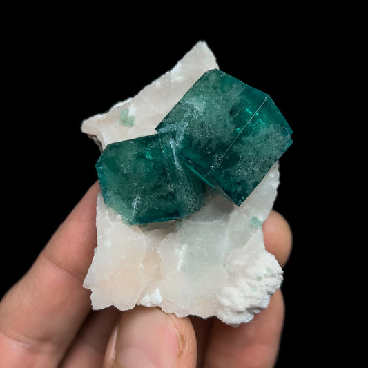 Fluorite on Quartz