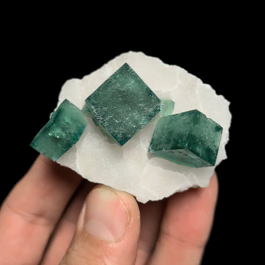 Fluorite on Quartz