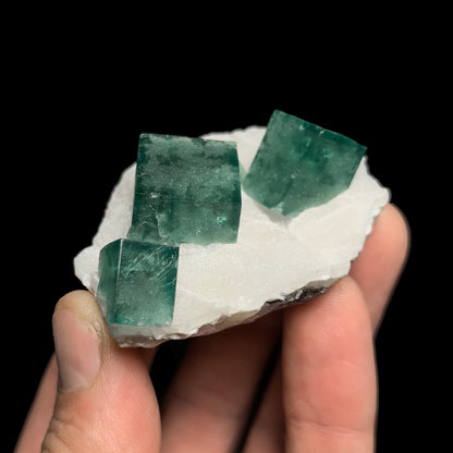 Fluorite on Quartz