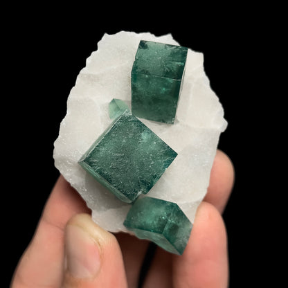 Fluorite on Quartz
