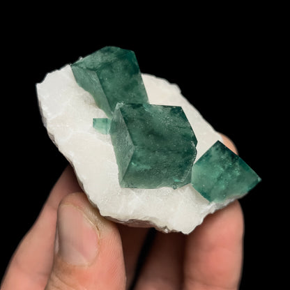 Fluorite on Quartz