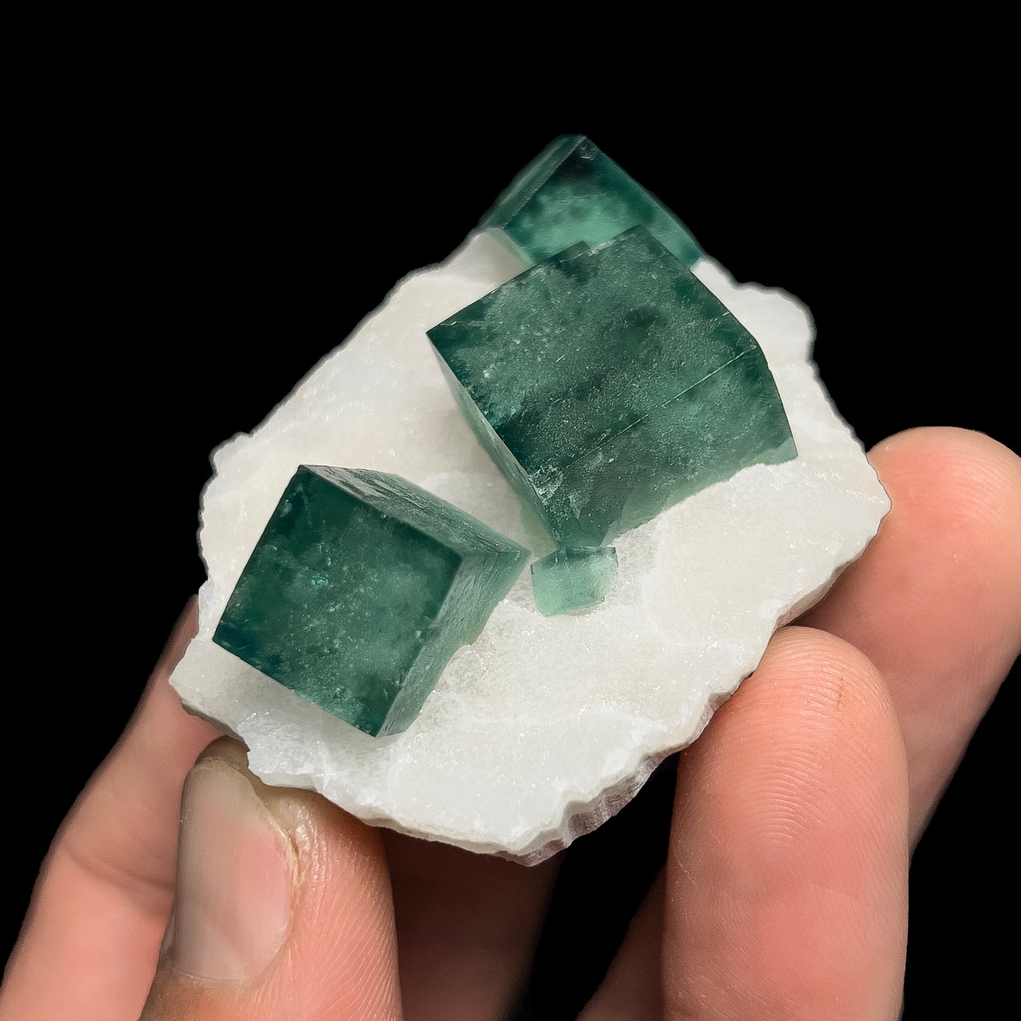Fluorite on Quartz